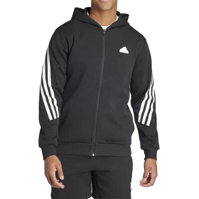 Adidas Future Icons 3-Stripes Full-Zip Hoodie - zwart (IR9159) Adidas Future Icons 3-Stripes Full-Zip Hoodie - zwart (IR9159)