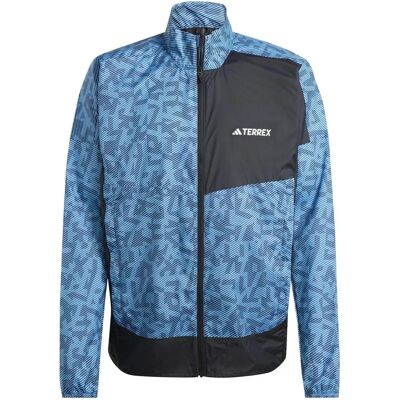 adidas Pulse Azul / Negro Chaqueta de Viento - Trail Running adidas Pulse Azul / Negro Chaqueta de Viento - Trail Running