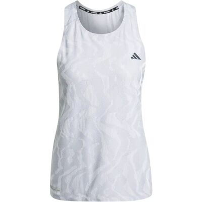 adidas Ultimate HEAT.RDY Engineered Running Tank Top - Zilver - Dames adidas Ultimate HEAT.RDY Engineered Running Tank Top - Zilver - Dames