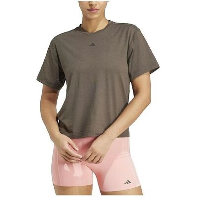 adidas Power Back-Cutout 3-ριγες Τ-shirt - Πράσινο adidas Power Back-Cutout 3-ριγες Τ-shirt - Πράσινο