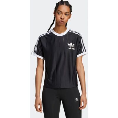adidas Adicolor 3-Streifen Pinstripe T-Shirt - Damen - Schwarz adidas Adicolor 3-Streifen Pinstripe T-Shirt - Damen - Schwarz
