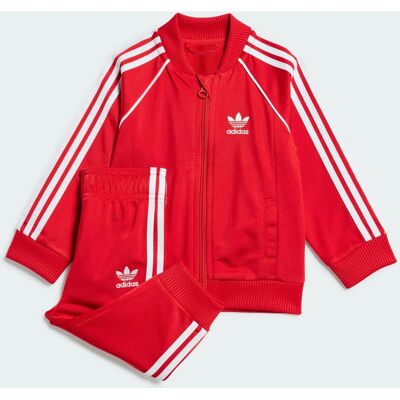 adidas Kids Adicolor SST Zestaw treningowy - Czerwony adidas Kids Adicolor SST Zestaw treningowy - Czerwony