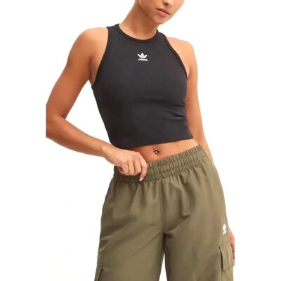 Canotta a coste nera adidas - Donna Canotta a coste nera adidas - Donna