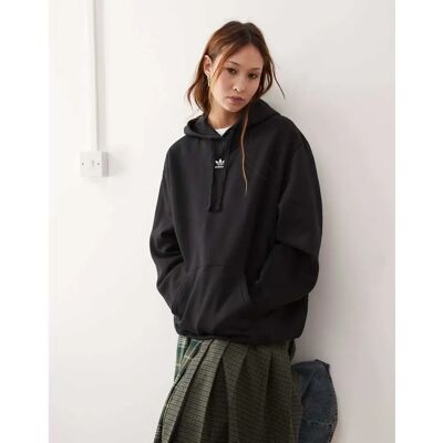 adidas Schwarze Oversized Fleece Hoodie - Hoodie adidas Schwarze Oversized Fleece Hoodie - Hoodie