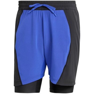 adidas Blaues Tennis-Shorts und Innen-Shorts-Set - Tennis adidas Blaues Tennis-Shorts und Innen-Shorts-Set - Tennis