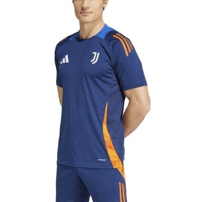 Adidas Tricou de Antrenament Juventus 2024/2025 - Albastru Închis/Portocalie Adidas Tricou de Antrenament Juventus 2024/2025 - Albastru Închis/Portocalie