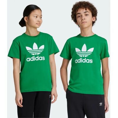 adidas Kinder Trefoil Grünes T-Shirt - T-Shirt adidas Kinder Trefoil Grünes T-Shirt - T-Shirt