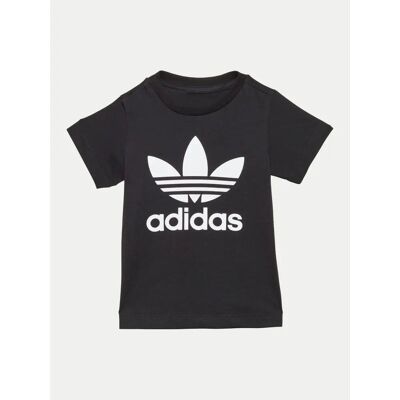 adidas Dziecięca Koszulka Trefoil - Czarna - Koszulka adidas Dziecięca Koszulka Trefoil - Czarna - Koszulka