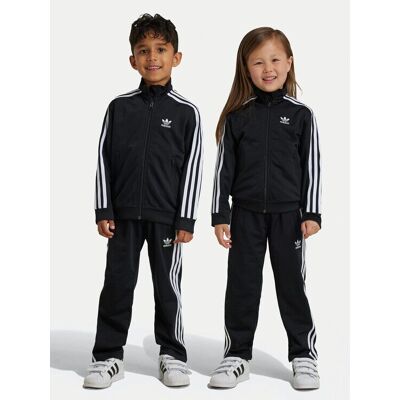 adidas Firebird Dziecięcy dres sportowy - Czarny - Sportowy, z recyklingu adidas Firebird Dziecięcy dres sportowy - Czarny - Sportowy, z recyklingu