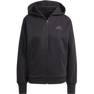 Adidas W ALL SZN FZ HD Schwarzes Sweatshirt - Sweatshirt Adidas W ALL SZN FZ HD Schwarzes Sweatshirt - Sweatshirt