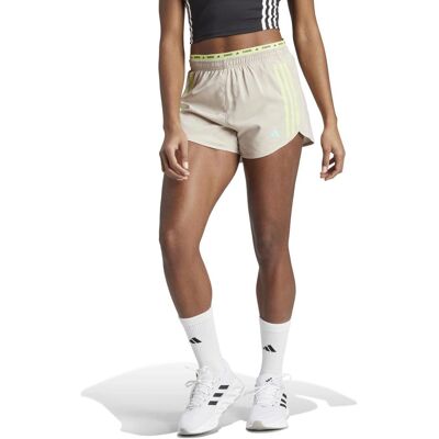 adidas Own The Run 3-Streifen Shorts - Damen - Beigefarben - Laufshorts adidas Own The Run 3-Streifen Shorts - Damen - Beigefarben - Laufshorts