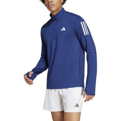 adidas Own the Run Half-Zip Track Top - Albastru - Aer breathable, Recyclat, Ușor adidas Own the Run Half-Zip Track Top - Albastru - Aer breathable, Recyclat, Ușor
