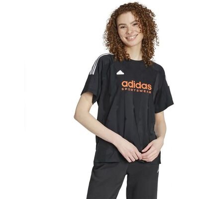 adidas Tiro Cut 3-Stripes Jacquard Boyfriend T-Shirt - Μαύρο - T-Shirt adidas Tiro Cut 3-Stripes Jacquard Boyfriend T-Shirt - Μαύρο - T-Shirt