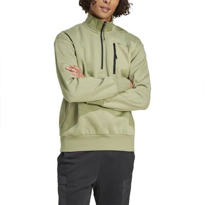 adidas City Escape Fleece Half-Zip Sweatshirt - Grün - Sweatshirt adidas City Escape Fleece Half-Zip Sweatshirt - Grün - Sweatshirt