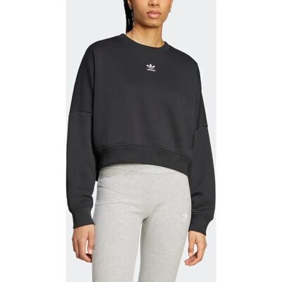 adidas Essentials Crew Fleece Sweatshirt - Schwarz - Lässiger Komfort adidas Essentials Crew Fleece Sweatshirt - Schwarz - Lässiger Komfort