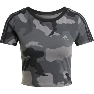 adidas Essentials 3-Stripes Camo Print Baby T-Shirt - Zwart adidas Essentials 3-Stripes Camo Print Baby T-Shirt - Zwart