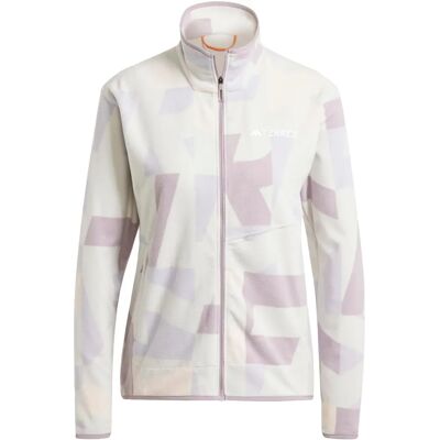 Chaqueta de felpa impresa multicolor Terrex - Gris Chaqueta de felpa impresa multicolor Terrex - Gris