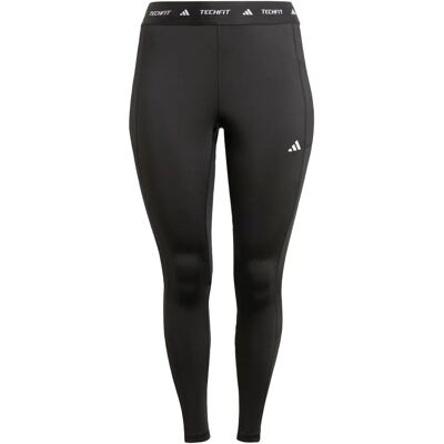 adidas TECHFIT Stash Pocket Full-Length Leggings - Plus Size - Svart adidas TECHFIT Stash Pocket Full-Length Leggings - Plus Size - Svart