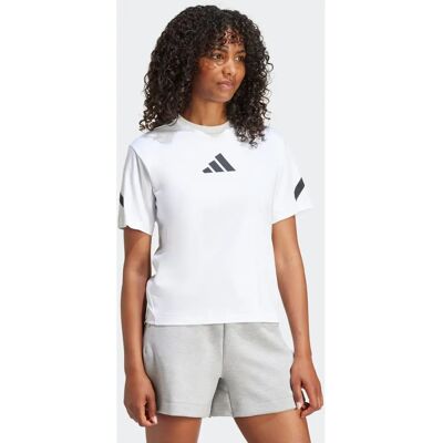 adidas Z.N.E. Weißes T-Shirt - Damen - Sportlich, Lässig adidas Z.N.E. Weißes T-Shirt - Damen - Sportlich, Lässig