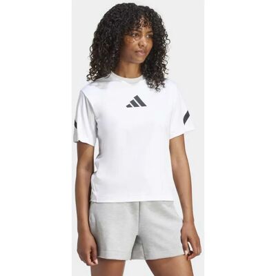 adidas Z.N.E. Weiß T-Shirt - Sportlich, UPF, Damen/Herrn adidas Z.N.E. Weiß T-Shirt - Sportlich, UPF, Damen/Herrn