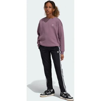 adidas Dziecięce Spodnie dresowe Adicolor SST z otwartym dołem - Czarny adidas Dziecięce Spodnie dresowe Adicolor SST z otwartym dołem - Czarny