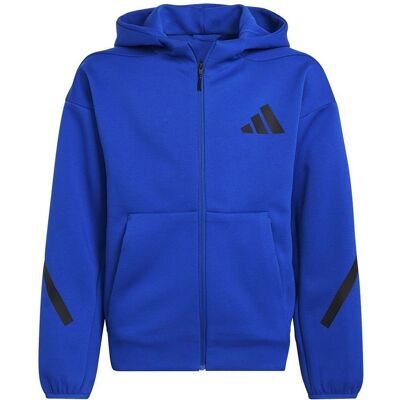 adidas Kids Z.N.E. Full-Zip Hoodie - Blauw adidas Kids Z.N.E. Full-Zip Hoodie - Blauw
