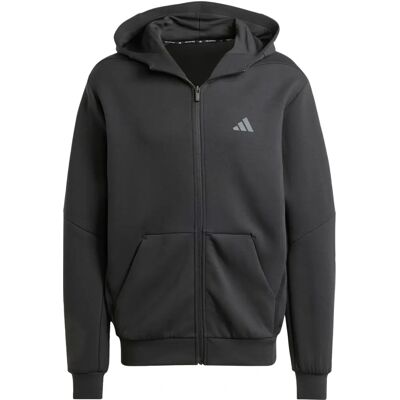 adidas Progettato Per L'allenamento Giacca Sportiva Con Zip Intera - Nero adidas Progettato Per L'allenamento Giacca Sportiva Con Zip Intera - Nero