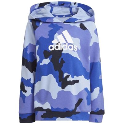 adidas Kinder Allover Print Hoodie & Jogger Set - Blauw adidas Kinder Allover Print Hoodie & Jogger Set - Blauw