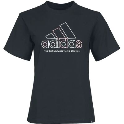 Czarna koszulka Adidas Xpress Logo - Regularne dopasowanie Czarna koszulka Adidas Xpress Logo - Regularne dopasowanie