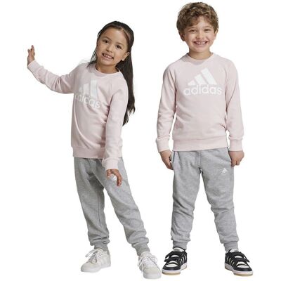 Adidas Kinder Roze French Terry Joggingpak - Kinder Sportkleding Adidas Kinder Roze French Terry Joggingpak - Kinder Sportkleding
