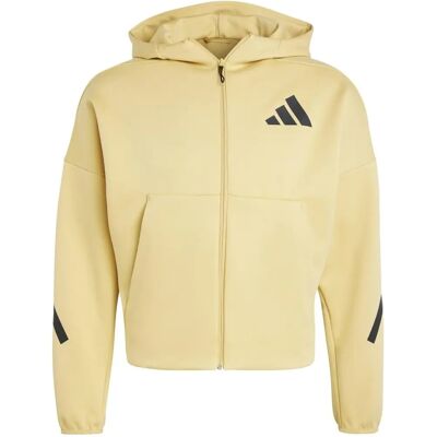 adidas Z.N.E. Full-Zip Hoodie - Dames - Beige adidas Z.N.E. Full-Zip Hoodie - Dames - Beige