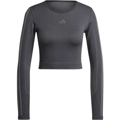 adidas Gebreide Lange Mouw Top - Zwart - Lange mouw top adidas Gebreide Lange Mouw Top - Zwart - Lange mouw top