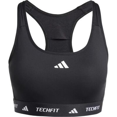 adidas TECHFIT Sport-BH - Schwarz/Weiß - Unterstützung beim Training adidas TECHFIT Sport-BH - Schwarz/Weiß - Unterstützung beim Training