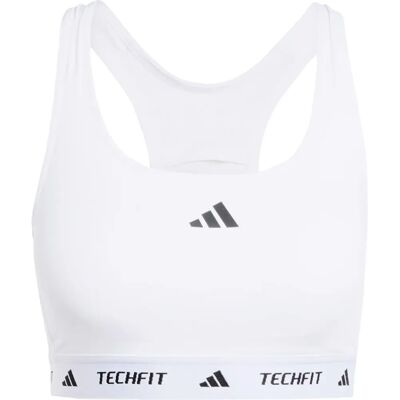 adidas TECHFIT hvid sport-bh - Støttende træningstøj adidas TECHFIT hvid sport-bh - Støttende træningstøj