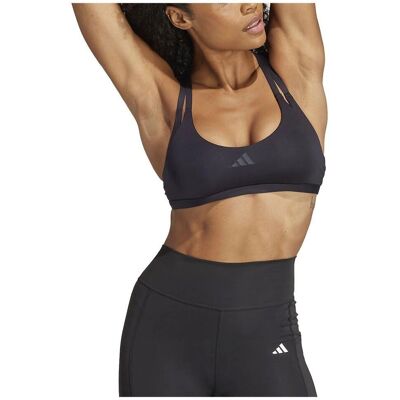 adidas Aeroimpact Luxe - Leichtstützende Sport-BH - Schwarz adidas Aeroimpact Luxe - Leichtstützende Sport-BH - Schwarz