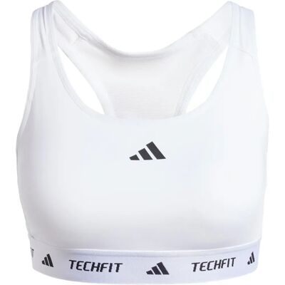 sostegno sportivo adidas Techfit a supporto medio - Bianco sostegno sportivo adidas Techfit a supporto medio - Bianco