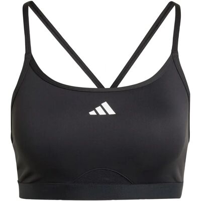 Reggiseno Sportivo adidas Aeroreact Training 3-Stripes - Donna - Nero Reggiseno Sportivo adidas Aeroreact Training 3-Stripes - Donna - Nero