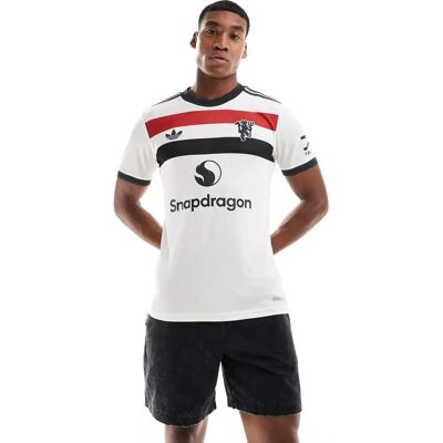 adidas Manchester United 24/25 Troisième Maillot Authentique de Football - Blanc - Publicité adidas Manchester United 24/25 Troisième Maillot Authentique de Football - Blanc - Publicité