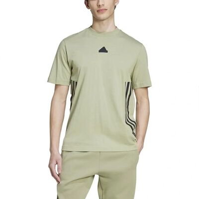 adidas Future Icons 3 Stripes Katoen T-Shirt - Groen adidas Future Icons 3 Stripes Katoen T-Shirt - Groen