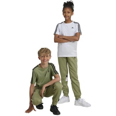 adidas Tiberio 3-Stripes Kids Groene Joggingbroeken adidas Tiberio 3-Stripes Kids Groene Joggingbroeken