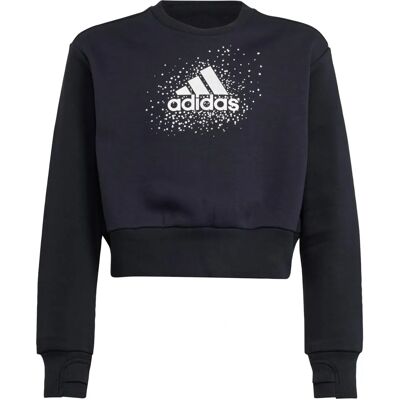 adidas JG GLM CREW Felpa Nera - Felpa adidas JG GLM CREW Felpa Nera - Felpa