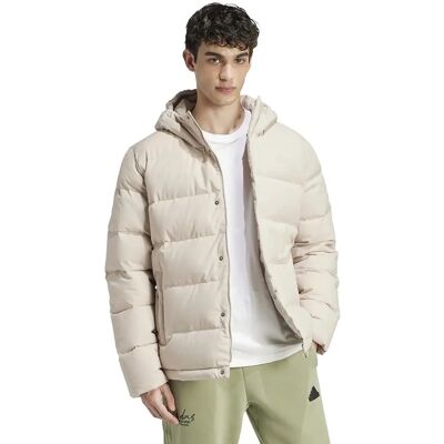 adidas Helionic Kurtka z Kapturem z Puchu - Mężczyzna - Beżowy adidas Helionic Kurtka z Kapturem z Puchu - Mężczyzna - Beżowy