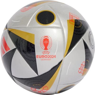 Mini Piłka Euro 2024 adidas - Srebro/Złoto - Mini Mini Piłka Euro 2024 adidas - Srebro/Złoto - Mini
