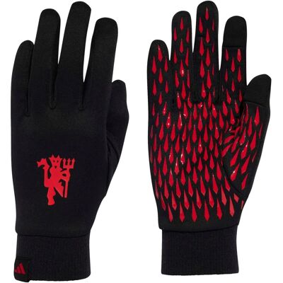 adidas Manchester United M Schwarz/Rot Handschuhe - Handschuhe adidas Manchester United M Schwarz/Rot Handschuhe - Handschuhe