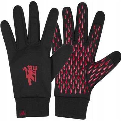 adidas Manchester United L Schwarze/Rot Handschuhe adidas Manchester United L Schwarze/Rot Handschuhe