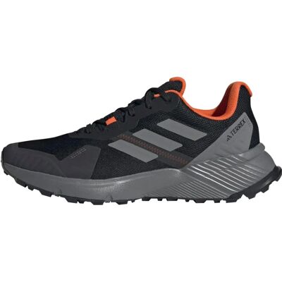 Chaussures de trail adidas SOULSTRIDE - Sportives, Noir/Gris/Orange - Publicité Chaussures de trail adidas SOULSTRIDE - Sportives, Noir/Gris/Orange - Publicité
