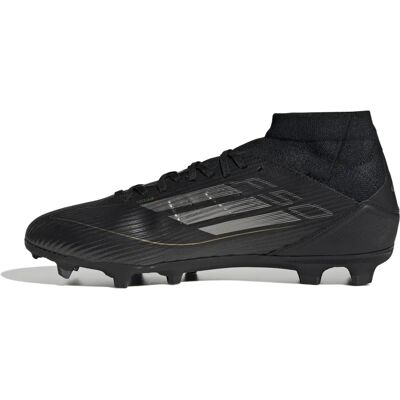 adidas F50 League Mid-Cut Firm Ground Football Boots - Black/Silver - 10 adidas F50 League Mid-Cut Firm Ground Football Boots - Black/Silver - 10