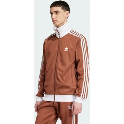 adidas Beckenbauer Marrone Giacca Sportiva Slim Fit adidas Beckenbauer Marrone Giacca Sportiva Slim Fit