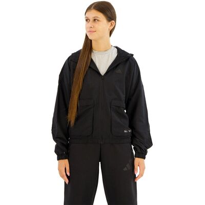 adidas City Escape Gebreide Windbreaker - Zwart - Windbreaker adidas City Escape Gebreide Windbreaker - Zwart - Windbreaker