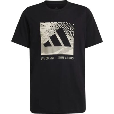 Tricou Adidas J CAMO LOGO - Camuflaj, Negru Tricou Adidas J CAMO LOGO - Camuflaj, Negru